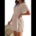 thumbnail image 3 of Traje de Baño para Mujer, con Botones, para Playa, Color Albaricoque, Talla XL, 3 of 6