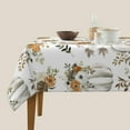 thumbnail image 4 of Fall Tablecloth 54x54 Inch Square, Pumpkin Maple Leaves Tablecloths Tablecloths Outdoor Polyester Thanksgiving Autumn Table Cover for Holiday Party Picnic Dinner Decor, 4 of 6