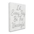 thumbnail image 3 of Stupell Industries Let Every Day Be Wonderful Phrase Graphic Art Gallery Wrapped Canvas Print Wall Art, Design by Lil' Rue, 3 of 7