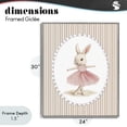 thumbnail image 4 of Stupell Industries Cottage Woodland Dancer Bunny Gray Framed Giclee Art, 24 x 30, by Christine Simpson Art, 4 of 8
