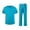 Turquoise, variant on longantii Scrubs for Men Set 2026 Spring Summer Uniform Stretchy V-Neck Scrub Top & Cargo Pant with Multi Pockets Pink XXL