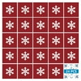 thumbnail image 2 of Mi Alma Red White Snowflake Peel & Stick Tiles - Vinyl Backsplash 8x8, 2 of 11