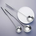 thumbnail image 2 of HomeLife Kitchen Stainless Steel Long Handle Soup Dishes Ladle Spoon Cooking Utensils, 2 of 9
