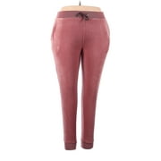 Pre-Owned White Mark Women's Size 1X Plus Velour Pants