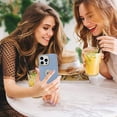 thumbnail image 5 of for iPhone 14 Pro Case Silicone 3 in 1 Case Logo View + 1* Screen Protector Shockproof Protective Anti-Skid Edge Cover iPhone 14 Pro Case -Blue, 5 of 11