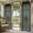 Blue, variant on Outdoor Curtains for Patio Waterproof, Turquoise Vintage Door Outdoor Privacy Panels Grommet, Countryside Barn Abstract Art Blackout Outside Curtains for Porch/Cabana/Pergola/Gazebo 54"x95", 2 Panels