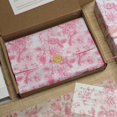 thumbnail image 2 of Vintage Floral Tissue Paper, Pink and White Flower Pattern, Botanical Gift Wrapping Tissue Paper for Gift Bags, Craft, Packaging for Wedding, Birthday, Spring Party Decor, 30 Sheets 20x14 in, 2 of 4