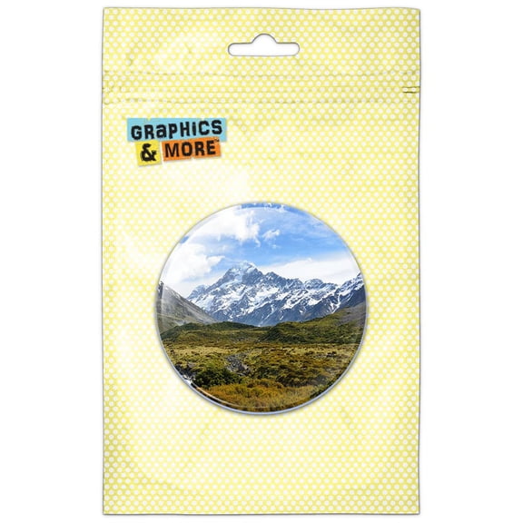 New Zealand Aoraki Mount Cook Pinback Button Pin Badge