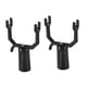 thumbnail image 3 of Paquete de 2 tenedores para riel de ropa, soporte para árbol, tenedor portátil para enderezar la ropa negro, 3 of 9