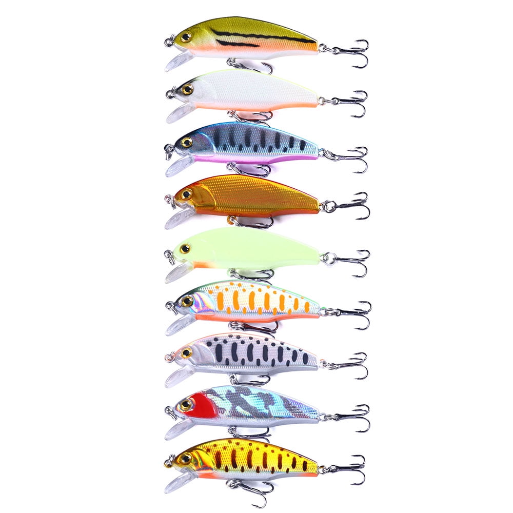 HENGJIA Fishing Lures Large Hard Bait Minnow VIB Lure with Treble Hook Life-Like Swimbait Fishing Bait Popper Crankbait Sinking Lure for Trout Bass Walleye Redfish