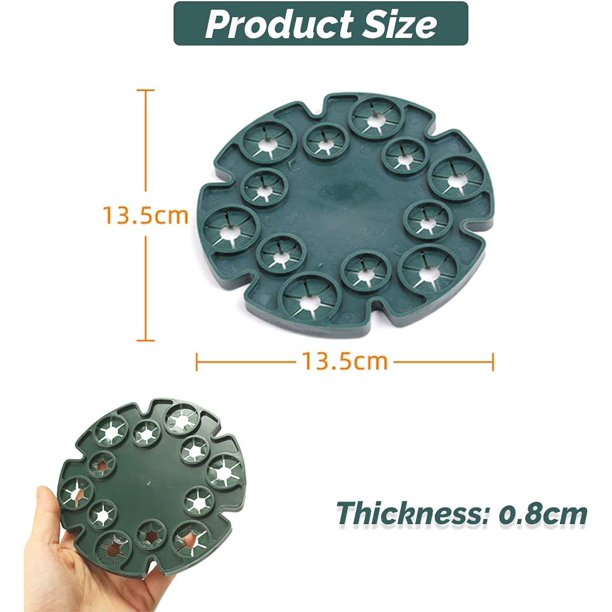 Paquete de 10 soportes para guisantes dulces de 12 agujeros para plantas trepadoras, frijoles, tomates, guisantes, pepinos, clematis
