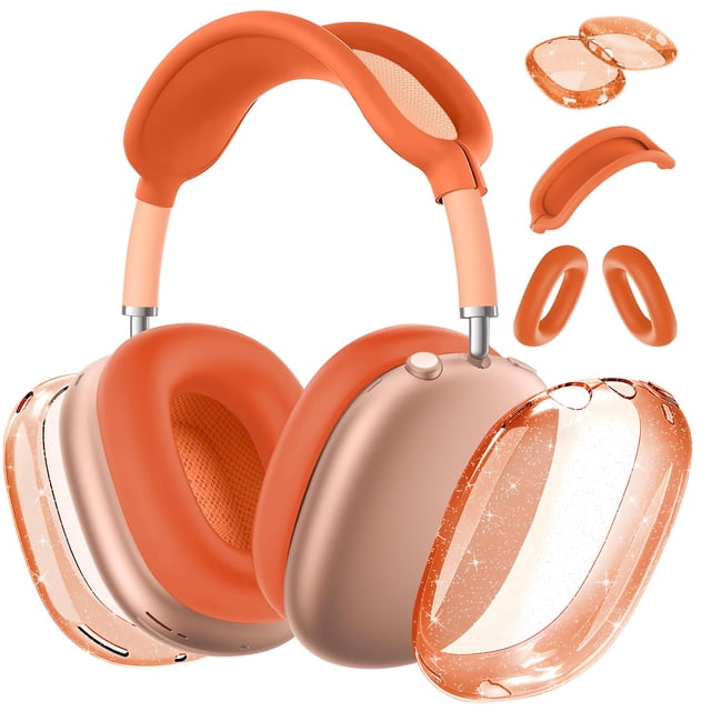 Aiaabq Funda Para Auriculares Airpods Max Funda Antirrayas Para Almohadillas Para Los Oídos/Cubierta Para Orejeras/Cubierta Para Diadema/Protector De Almohadilla Superior Para Airpods Max. Tpu Suave T