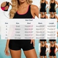 Amzcrzy One Piece Swimsuit Women Modest Color Block Boyshort Swimsuits ...