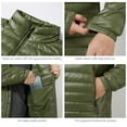 thumbnail image 5 of Men’s Lightweight Down Jacket Water Resistant Puffer Insulated Warm Winter Coat with Pockets, 5 of 6