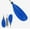 Blue, variant on LUVCMFT 87inch Aluminum Kayak Canoe Paddle Double-Ended Detachable Canoe Paddle Boat Oars Blue