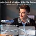 thumbnail image 2 of Portable 4 Drive Stay Cool Bladeless Adjustment Wearable Personal Go Adjustment Personal USB Rechargeable Cooling Bladeless Ultimate Personal Personal Neck Green, 2 of 9