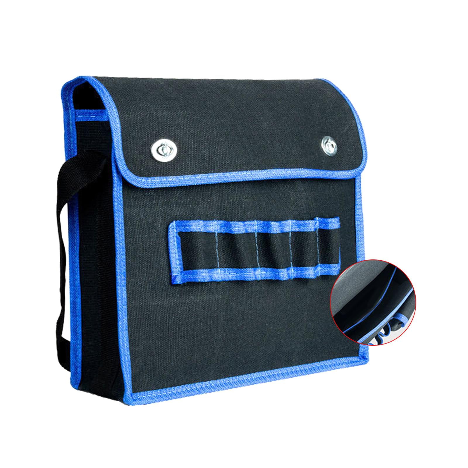 oshhnii Canvas Tool Bag Electrician Tool Bag Heavy Duty Multifunctional Garden Tool Organizer Tool Organizer for Drywall Construction , small