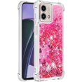 thumbnail image 3 of Case for Motorola Moto G Stylus 5G 2023 Case Glitter Cute Luxury Love Liquid Quicksand Clear Soft TPU Girls Women Stylish Bumper Shockproof Protective Cover for Moto G Stylus 5G 2023 Rose YB, 3 of 14