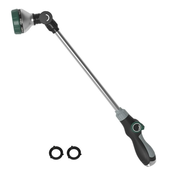 Lanza de riego Seatern de 61 cm con 8 patrones de rociado y control con el pulgar