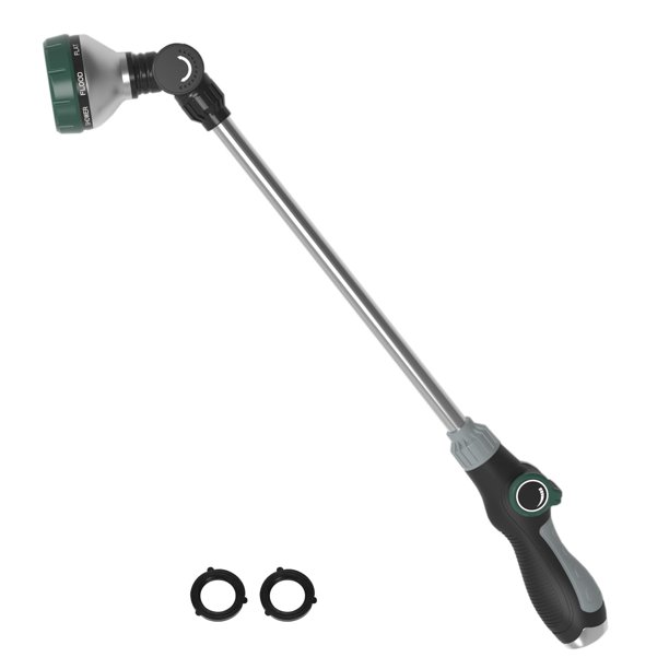 Lanza de riego Seatern de 61 cm con 8 patrones de rociado y control con el pulgar