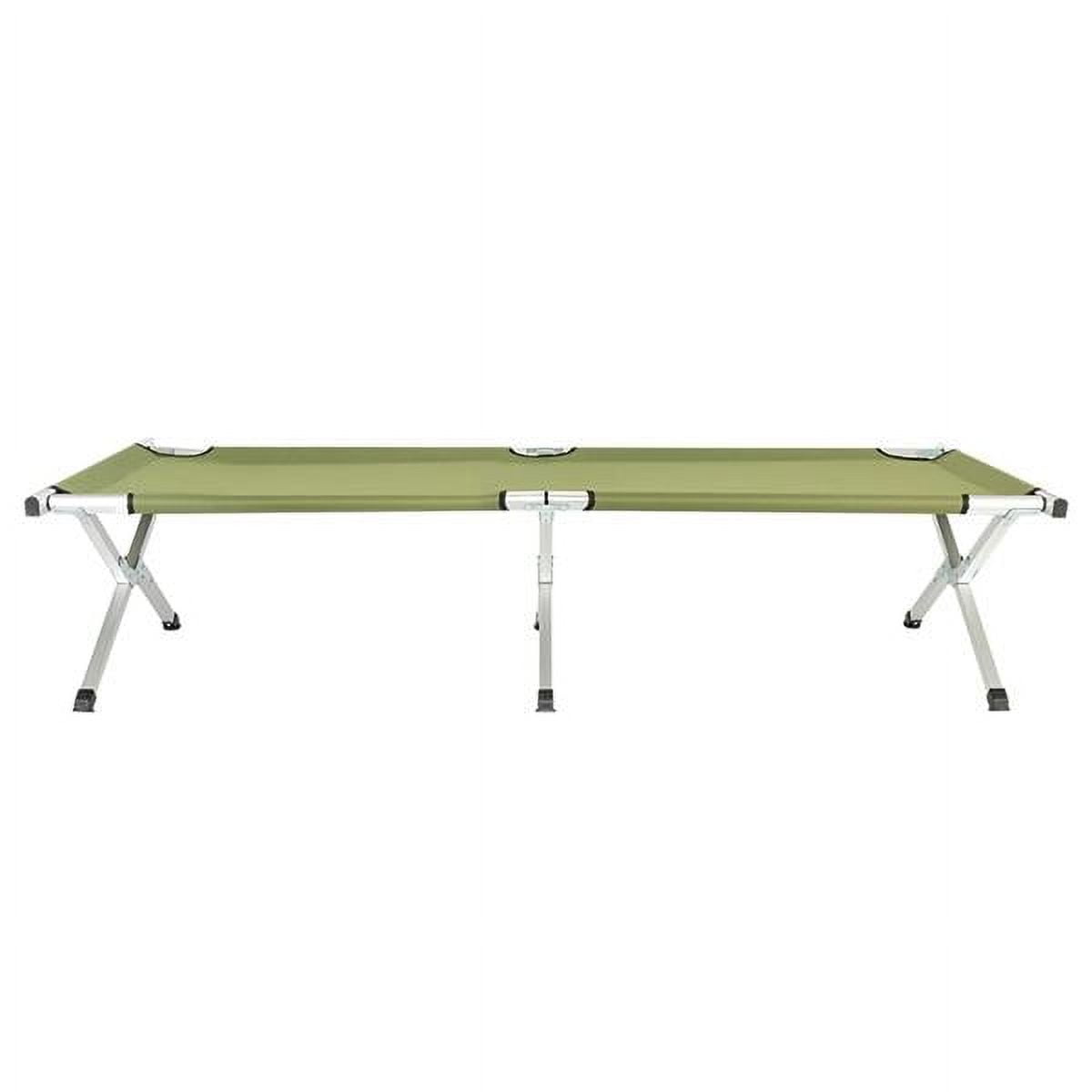 Portable Folding Camping Cot Lightweight Aluminum & Oxford Material With Carrying Bag For Outdoor Camping