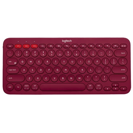 LOGITECH K380 Multi-Device Bluetooth Keyboard Red