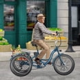 thumbnail image 4 of MOONCOOL 24"/26" Electric Tricycle for Adults, 700W Peak Motor,7 Speeds Electric Trike w/ 36V 10.4Ah Removable lithium battery,3 Wheels Unisex Electric Bikes,16MPH,40Miles, 4 of 19