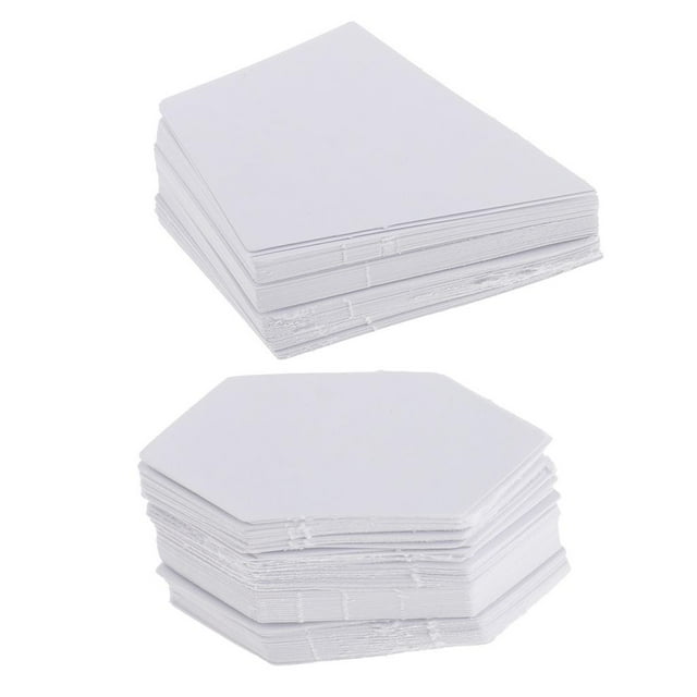 Rongfmy 200 Pcs Gabarits de Quilting en Papier en Forme de Diamant pour Couture Patchwork