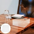 thumbnail image 2 of Caja de pañuelos transparente de estilo europeo, dispensador transparente, decoración de mesa, soporte para servilletas de papel, almacenamiento de acrílico, 2 of 6