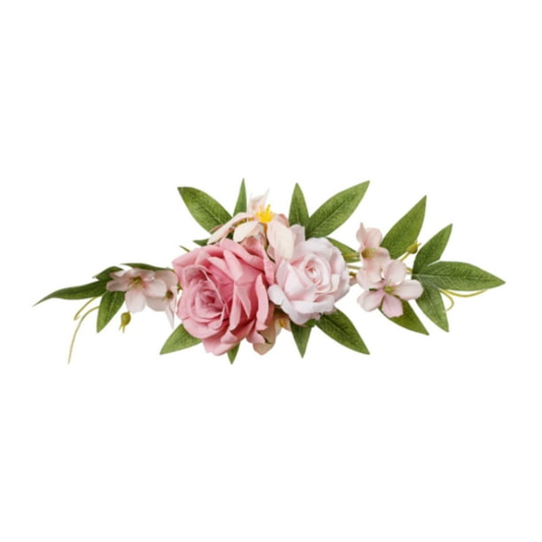 Letrero de bienvenida Decoración Flor Artificial Adorno Floral Decoración Floral Rosa