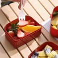 thumbnail image 4 of Double Layer Compartment Lunch Box Portable Meal Box Leak-proof Lunch Box for Camping Outdoor Picnic, 4 of 7