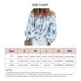 thumbnail image 1 of Floral Print Ruffle Sleeve Blouse Women Floral Print Ruffle Sleeve Blouse Elegant Loose Casual V Neck Off Shoulder Bell Sleeve Top Shirt Blue XXL ANGGREK Otros, 1 of 4