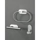thumbnail image 4 of 1pc Stainless Steel Towel Ring & Toilet Paper Holder & Towel Bar & Robe Hook Set For Bathroom, 304 Stainless Steel, 4 of 4