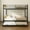 Black02, variant on Leumius Twin over Twin Bunk Bed with Trundle,Heavy Duty Metal Bed Frame with Full-Length Guardrail and Ladders for Kids/Teens/Adults,Space-Saving,Black