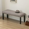 thumbnail image 5 of Lorelia Elegant Lifestyle Nailhead Trim Bench, Khaki, Wood, 5 of 9