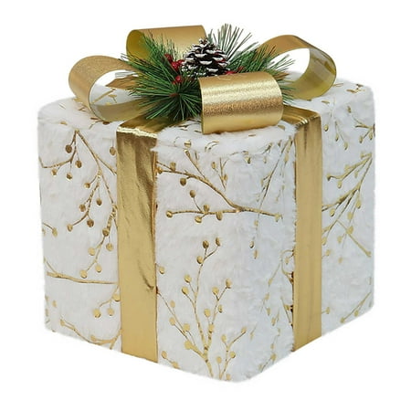 

SHENGXINY Gift For Friend Clearance 8-inch Iron Frame Gift Box Set Electrified And Will Emits Light For Holiday Scene Decoration Props Multicolor