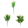 thumbnail image 2 of Injueey 12 unids/set elegantes arbustos de plástico para flores y plantas de imitación versátiles de bajo mantenimiento y fáciles de Decoración Hoja de dinero de malla 35, 2 of 6