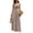 *1-Coffee, variant on Women's Striped Halter Maxi Dress,Ladies' Plunge Neck Smocked Waist Flowy Dress,Casual Cutout Waist Beach Sundress For Women,Blue,S-XL