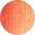 thumbnail image 1 of Ahgly Company Indoor Round Abstract Orange Contemporary Area Rugs, 7' Round, 1 of 1