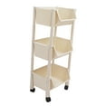 thumbnail image 1 of Plastic Storage Shelf, Light Duty Organizer Unit  Floor Standing Rack For Pantry Kitchen Bathroom, 1 of 8