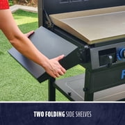 Pit Boss 4-Burner Deluxe Propane Griddle with Lid + Shelves