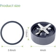 thumbnail image 4 of NutriBullet - Cuchilla de extractor de repuesto para licuadora NutriBullet 600 W/900 W, 4 of 7