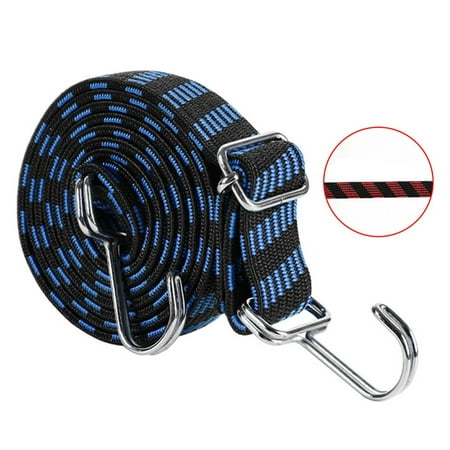 

1Pcs Bicycle Elastics Rubber Luggage Bungee Rope Cord Hook Fixed Band-Hook
