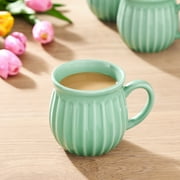The Pioneer Woman Colette 12-Ounce Stoneware Mugs, Green, Set of 4