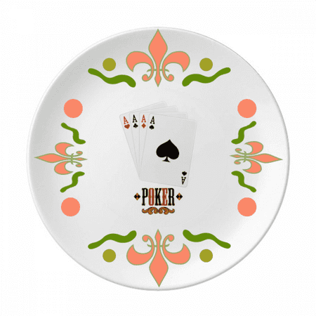 

heart spade club a pattern flower ceramics plate tableware dinner dish
