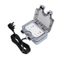 thumbnail image 4 of Caja de toma de corriente enchufe exterior de sellado de operación segura con cable de extensión para jardines garajes inodoros ANGGREK Otros, 4 of 8