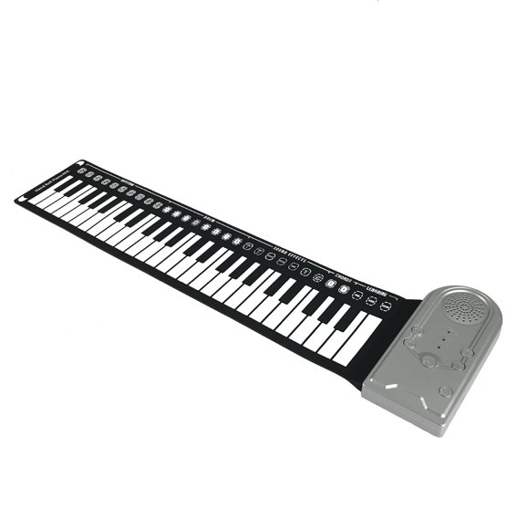 Instrumentos musicales 49 teclas piano de mano niños principiantes silicona portátil plegable órgano electrónico