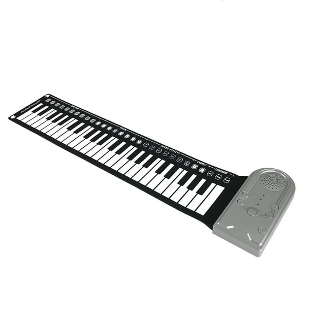 Instrumentos musicales 49 teclas piano de mano niños principiantes silicona portátil plegable órgano electrónico