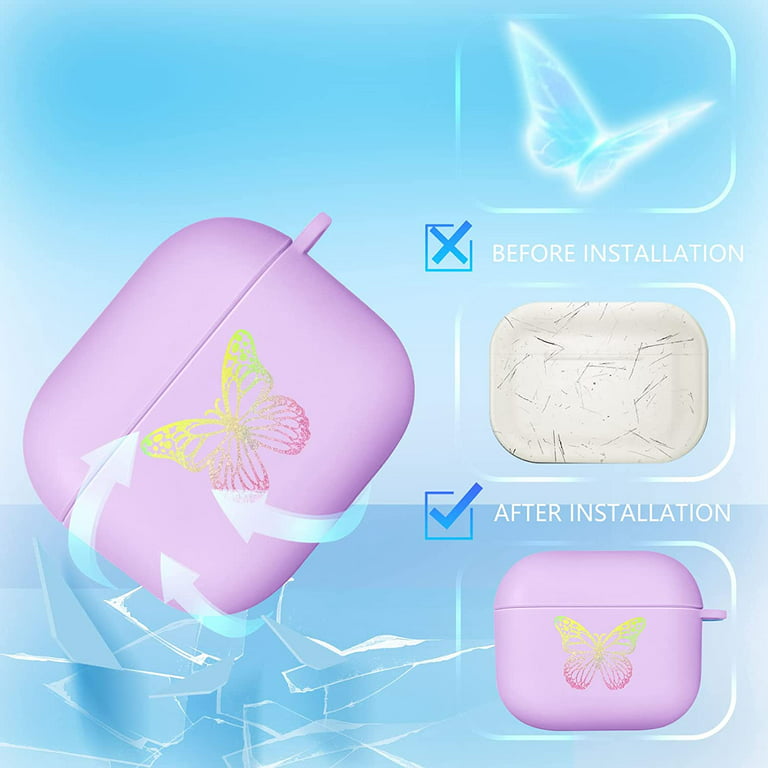 Mainrenka Cute Kawaii AirPod 3rd Generation Case for Women Girl, Aesthetic  AirPods 3 (2021) Case with Pearl Keychain