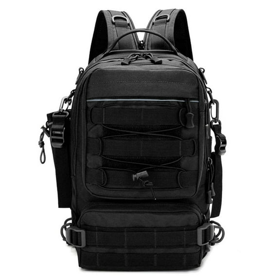 Water-Resistant Fishing Tackle Backpack Crossbody Sling Bag